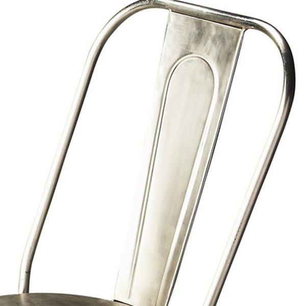 20" Silver Side Chair - Image 3