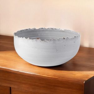 5" White Ceramic Decorative Bowl