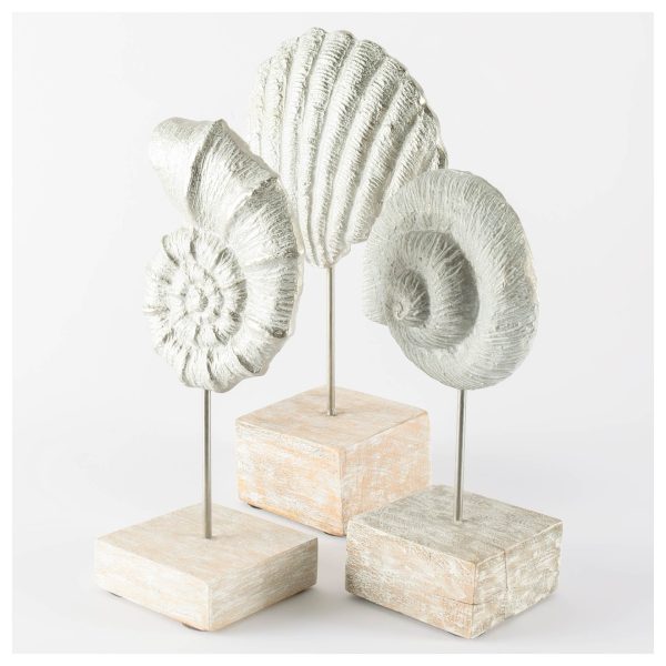 Coastal Silverplate Sea Shell Sculpture - Image 2