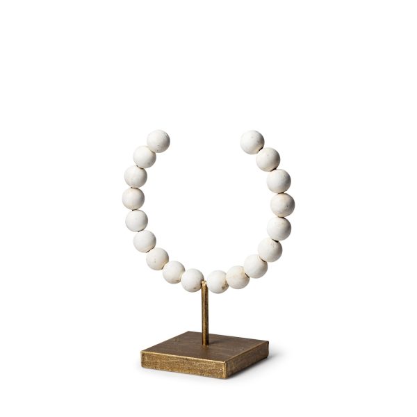 Petite White Beaded Sculpture - Image 2