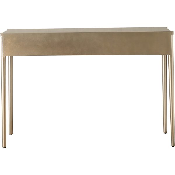 48" Champagne Mirrored Glass Console Table - Image 3