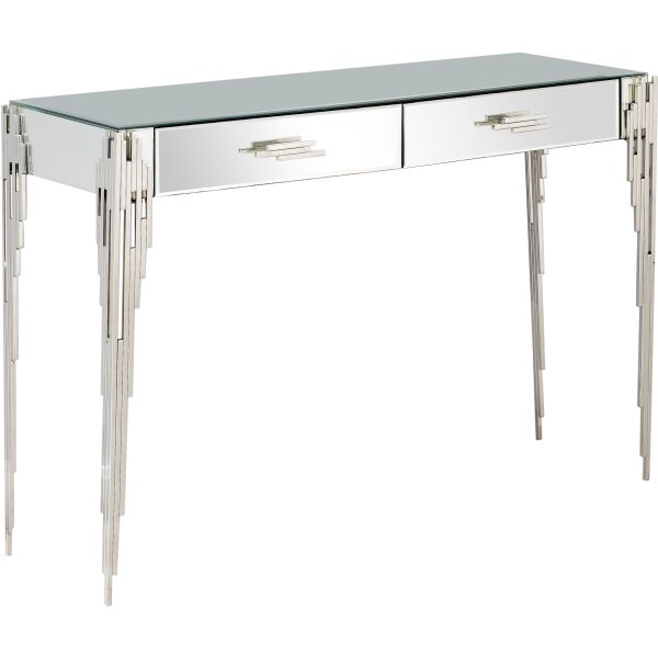 Rectangular Striped Falling Console Table - Image 2
