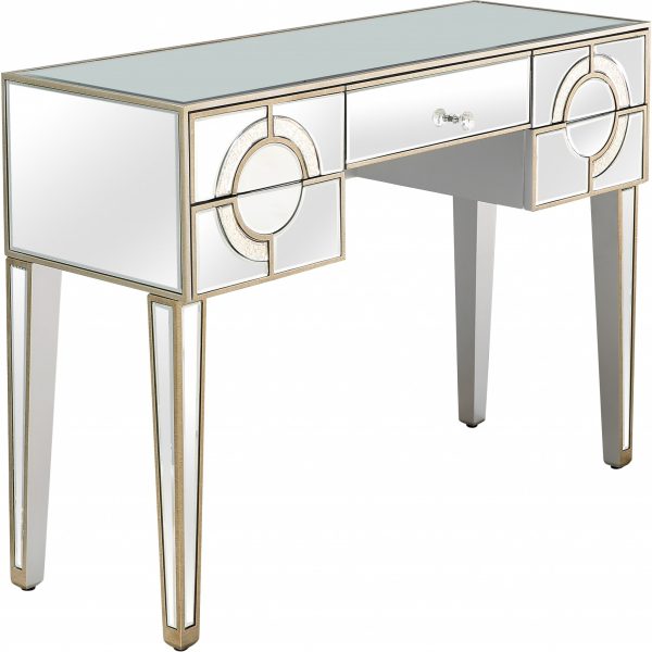 Antiqued Crystal Console Table - Image 3