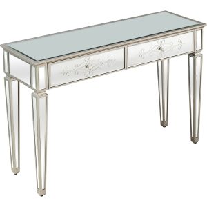 Antiqued Etch Console Table