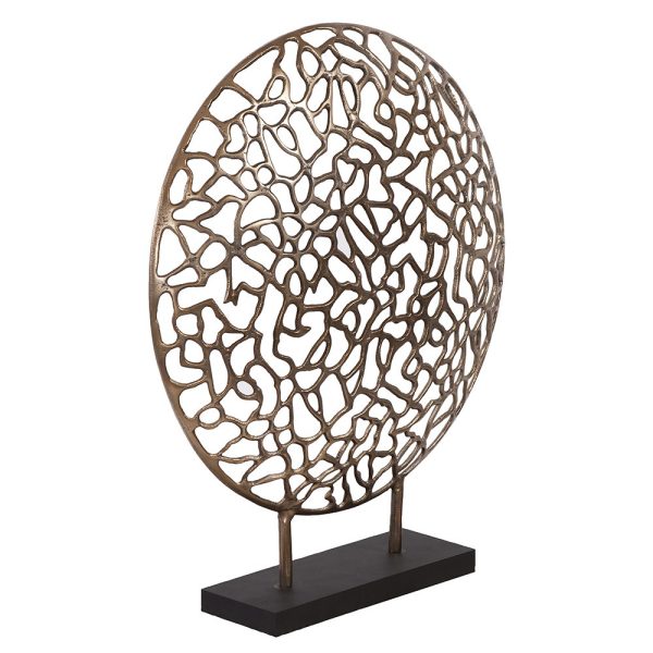 Bronze and Black Abstract Coral Sculpture - Image 3