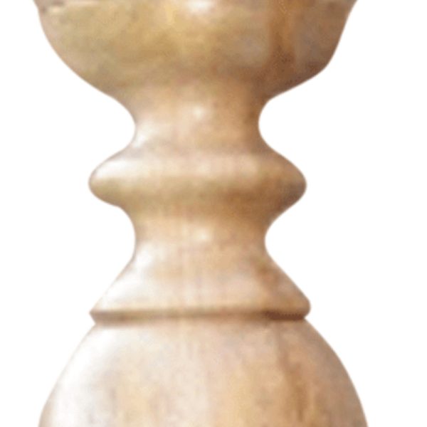29" Natural Floor Solid Wood Candle Holder - Image 3