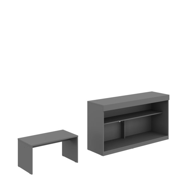 51" Graphite Solid Console Table