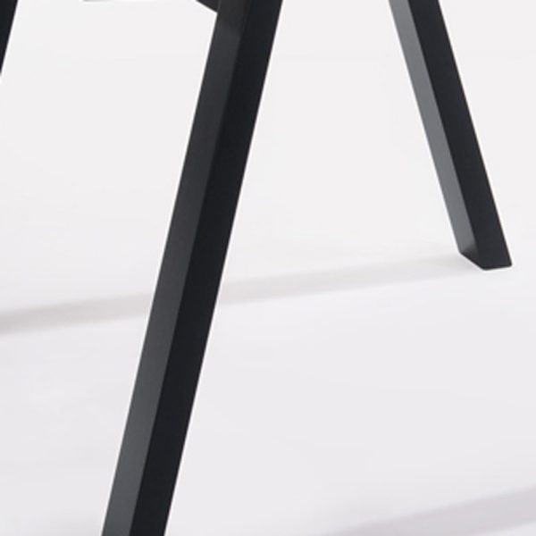 24" Walnut Wood And Black Metal End Table - Image 2