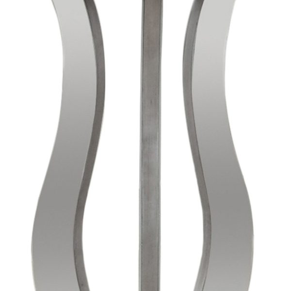 24" Silver Glass Round End Table - Image 3