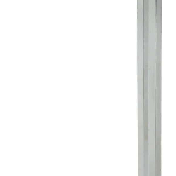18" X 18" X 19" Clear Acrylic Chrome Metal Side Table - Image 3