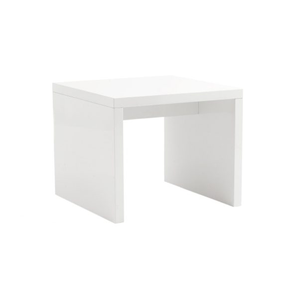 20" White Square End Table - Image 2