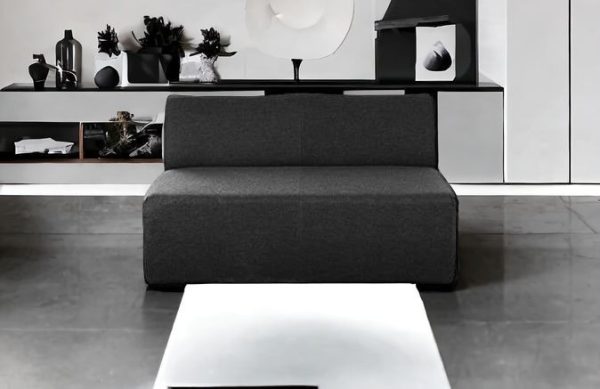 51" Charcoal Loveseat - Image 2
