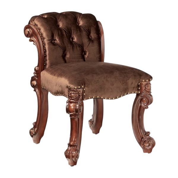 18" Solid Manufactured Wood and Fabric Bar Chair - Image 3