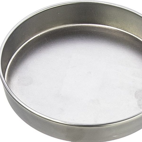 Brushed Silver Finish Drink Size Accent Table - Image 3