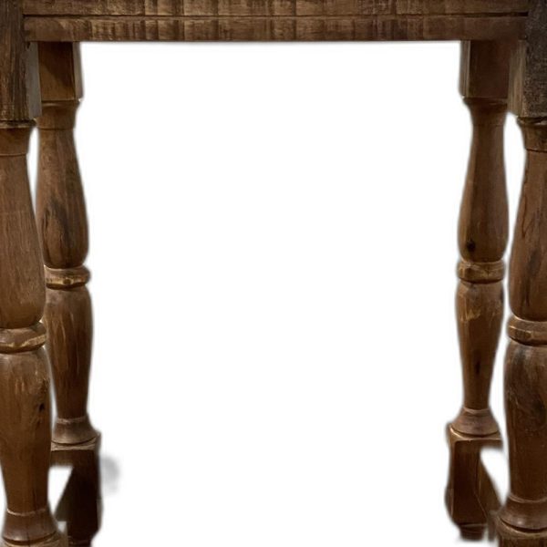 Modern Farmhouse Narrow Solid Wood End Table - Image 2
