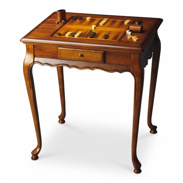 29" Brown and Dark Brown Wood Square Coffee Table With Drawer - Image 3