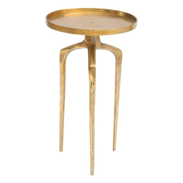 Set Of Two 13" Gold Nested Tables - Image 3