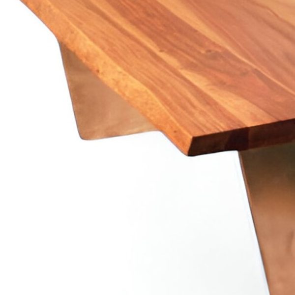 31" Natural Solid Wood Coffee Table - Image 3