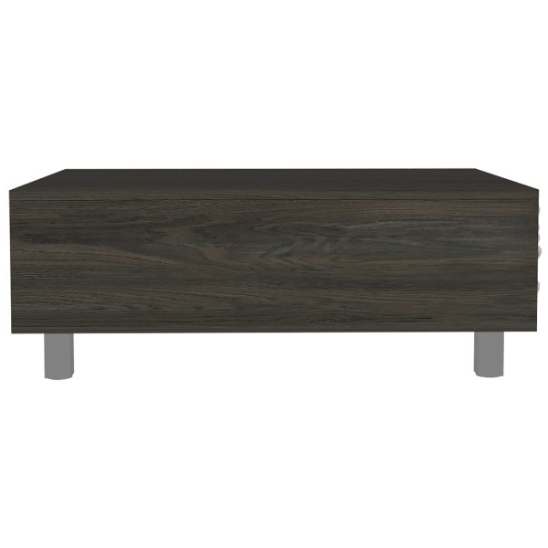 32" Carbon Espresso Manufactured Wood Rectangular Lift Top Coffee Table With Drawer And Shelf - Image 2