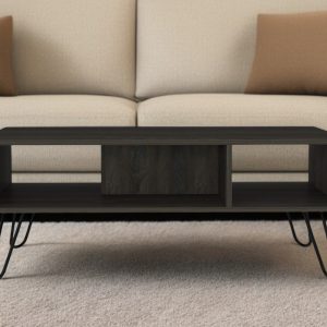 40" Carbon Espresso Manufactured Wood Rectangular Coffee Table