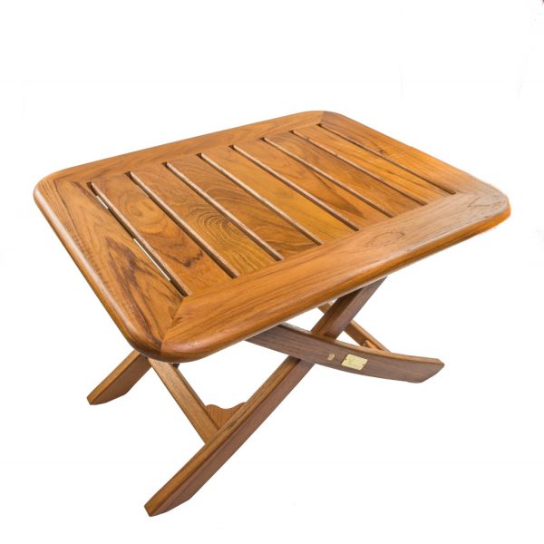18" Brown Solid Wood Rectangular End Table - Image 2