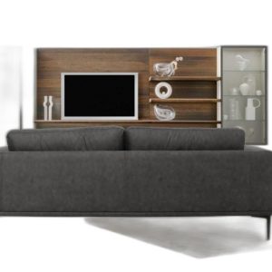 Modern 78" Dark Grey Loveseat With Removable Cushions