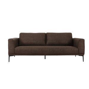 Modern 78" Brown Loveseat With Removable Cushions