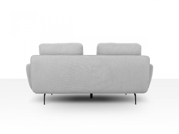 Contempo Retro 78" Light Gray Loveseat - Image 2