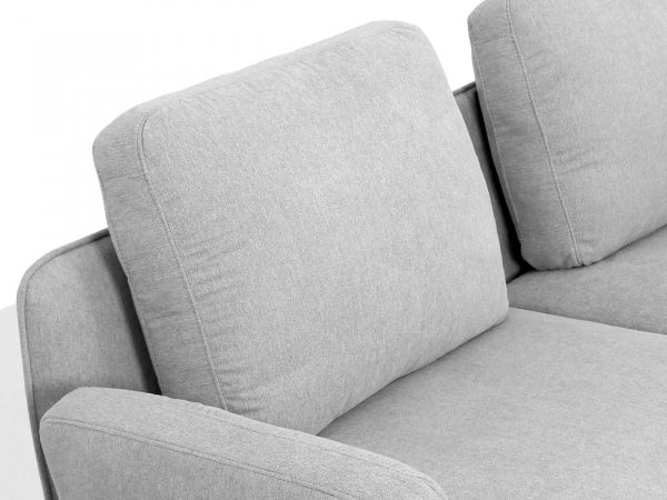 Contempo Retro 78" Light Gray Loveseat - Image 3