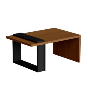 32" Brown and Black Coffee Table