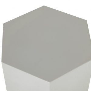 9" Light Gray Wood End Table