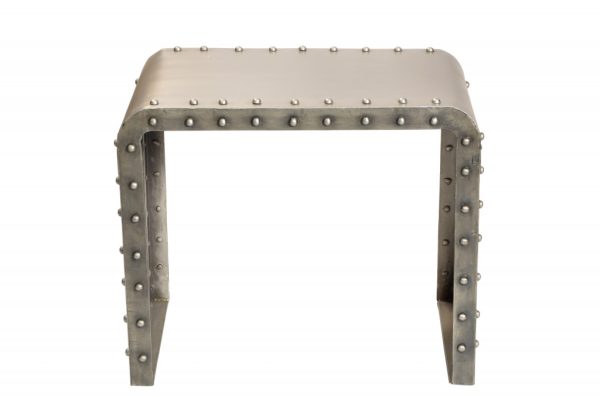 20" Gold Metal Rectangular End Table - Image 2