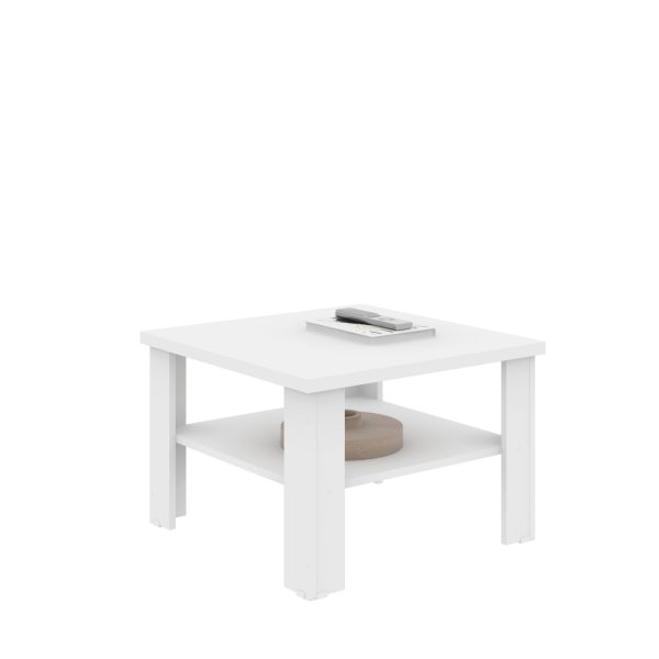 36" White End Table - Image 2