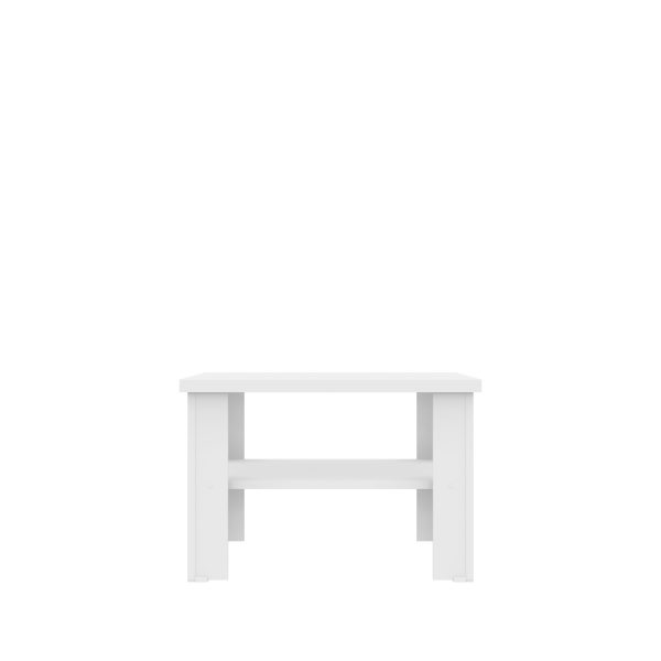 36" White End Table - Image 3