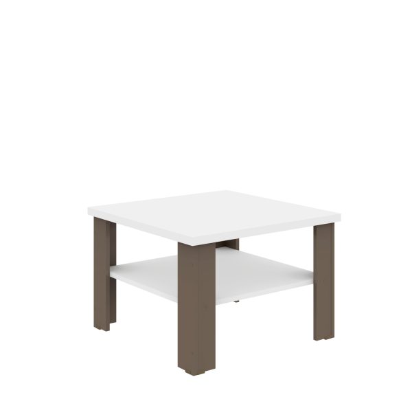 36" Brown And White End Table - Image 2