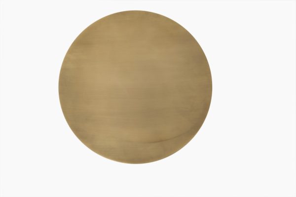 19" Gold Iron Round End Table - Image 3