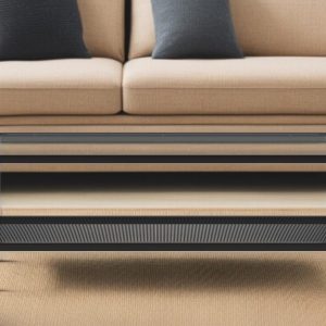 45" Clear And Black Glass And Steel Coffee Table With Shelf
