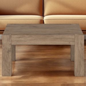 34" Gray Square Coffee Table