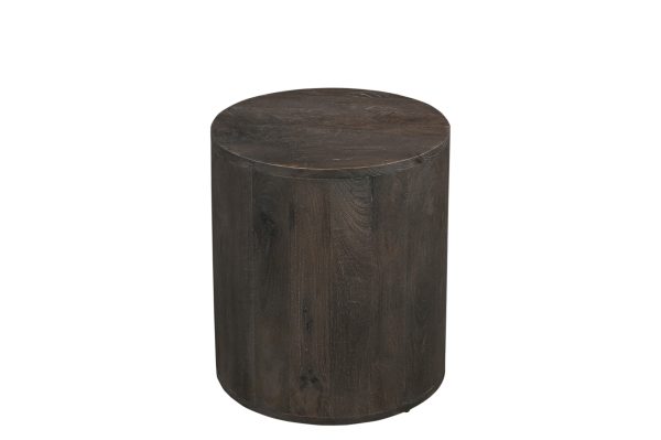 18" Wood Brown Solid Wood Round End Table - Image 2
