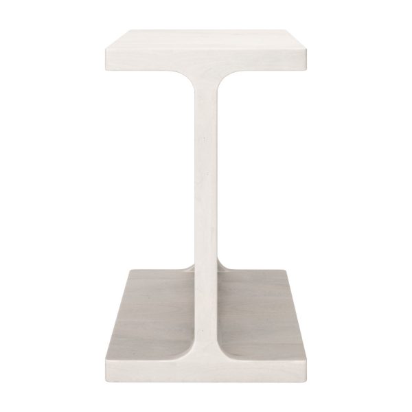20" Natural Solid Wood Pedestal End Table - Image 3