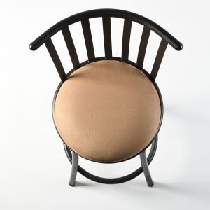 Set of Three Brown and Black Iron and Faux Leather Low Back Adjustable Height Swivel Bar Chairs